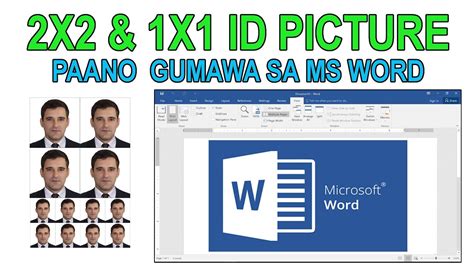 how to make a 1x1 picture in word|HOW TO CREATE 2X2 & 1X1 ID PICTURE IN MS WORD FOR .